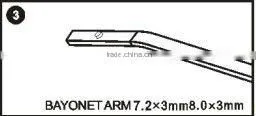 Graphite coated Rubber Wiper Blade type windshield car wipers