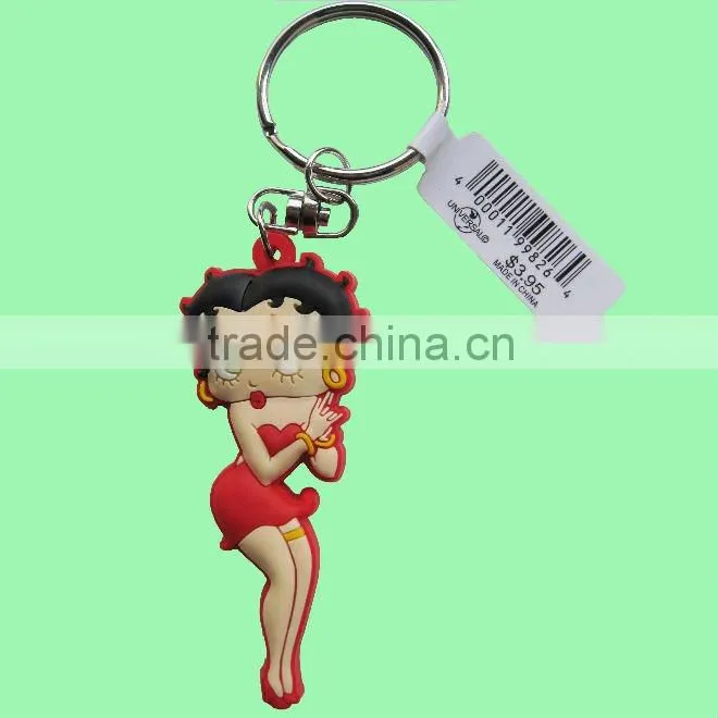 car shape 3d soft pvc keychain