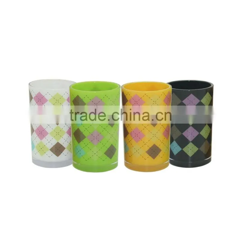 eco-friendly Plastic double wall tumbler for bathroom set