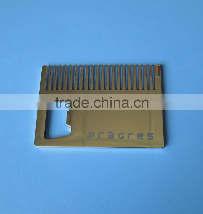 New custom rose gold credit card combs