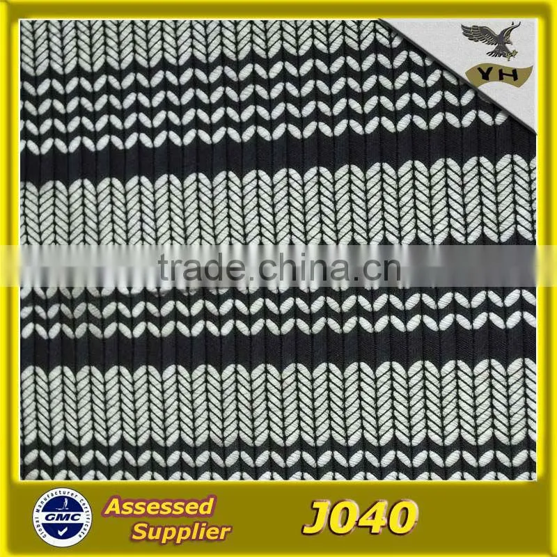 20D polyester wheat flower knit fabric for knitted scarf and dress