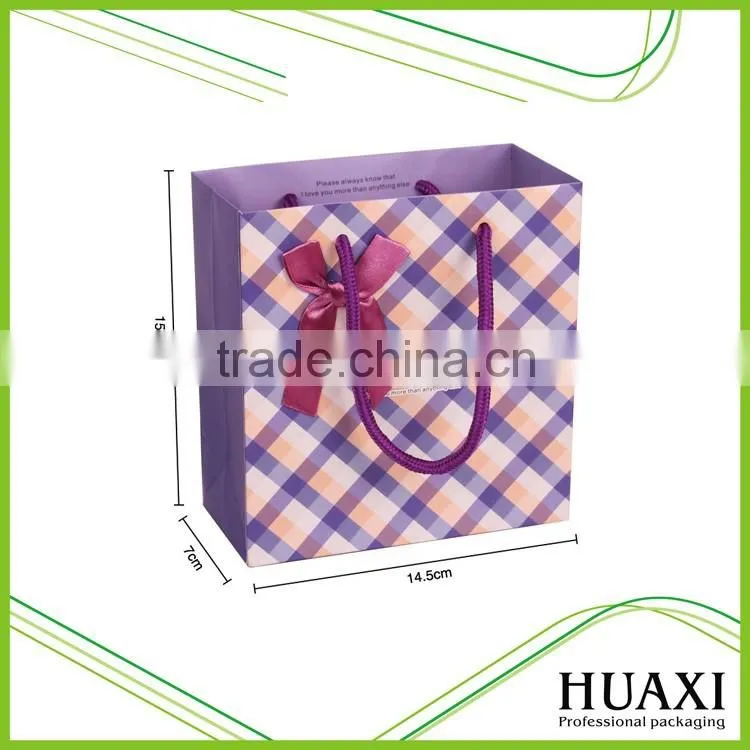 2016 High Quality Recyclable Custom Printed Kraft Paper Bags
