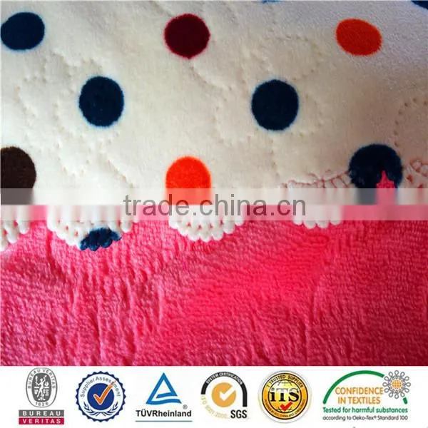 100% POLYESTER FLANNEL FLEECE CUT DESIGN BLANKET