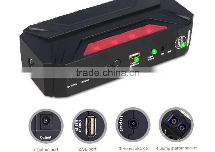 2016 high quality eps battery jump starter power bank 16500mAh portable car jump starter