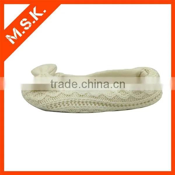 New design White lady ballet flats shoes
