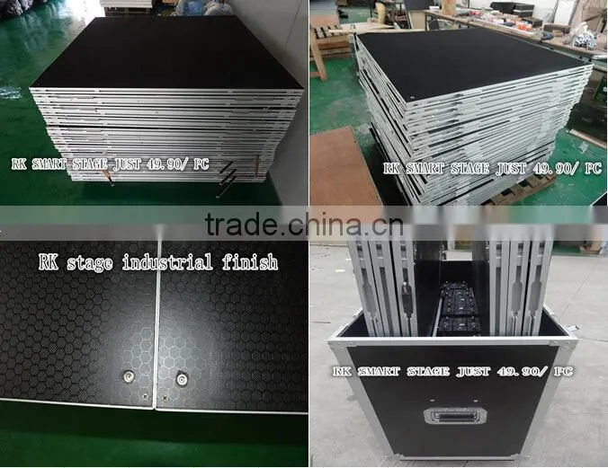 outdoor and strong stage systems with non-slip finish material on sale