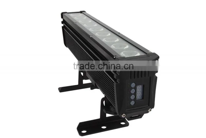 IR remote available 9pcs 4-in-1 RGBW leds water proof bar DMX stage light
