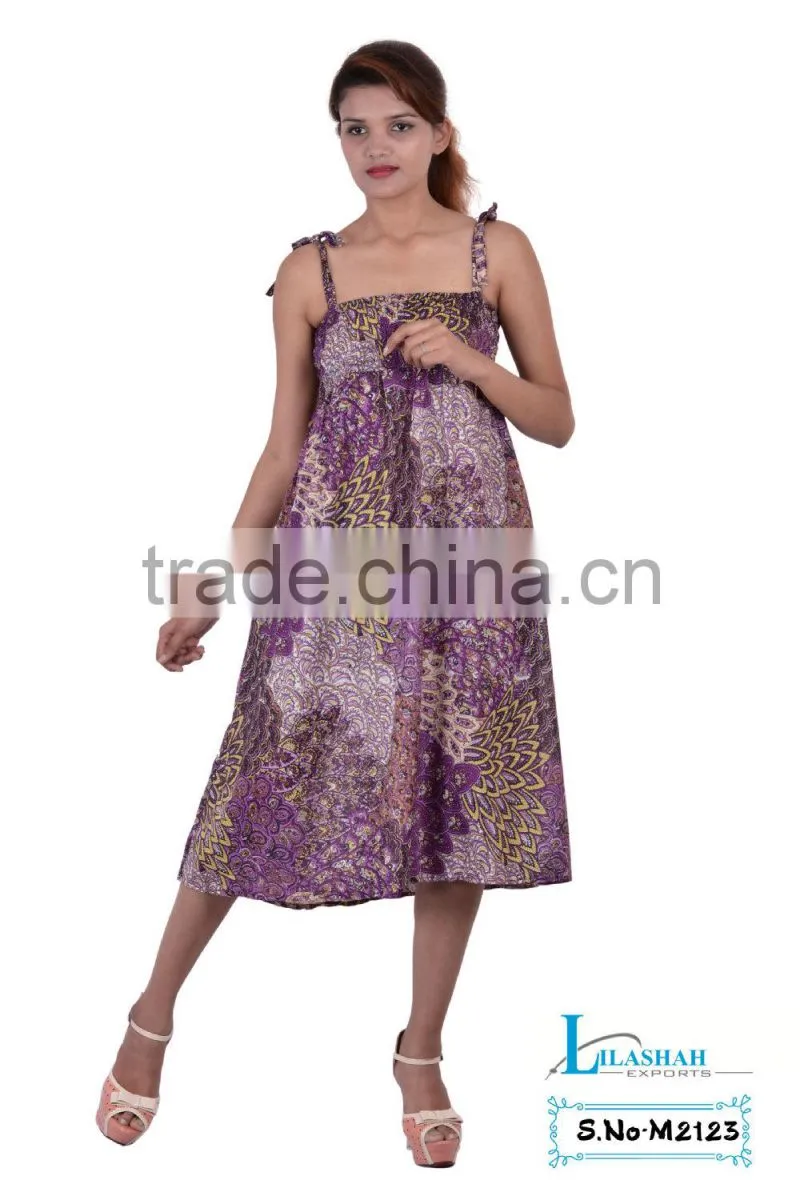 Rayon Tube Dress rayon Smoke sun summer dress