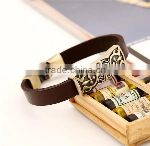 Handmade leather bracelet designs men bracelet leather jewelry