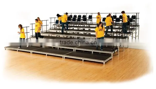 Aluminum portable choral stage
