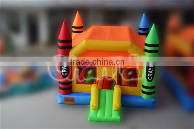 Residential Crayon Inflatable Bounce House