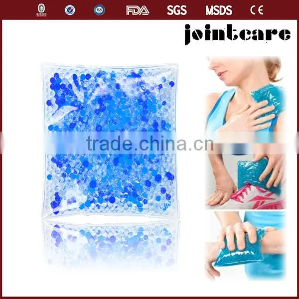 Custom gel beads reusable hot and cold gel ice packs