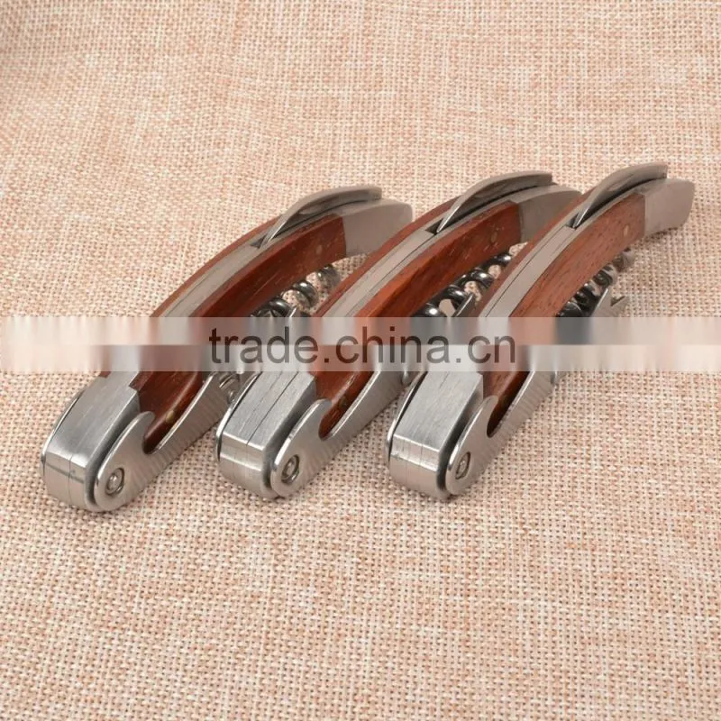 alibaba stock factory high quality stainless steel corkscrew wine opener for gift