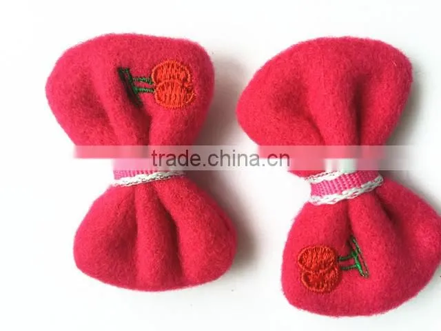 New design cute cotton fabric flower children hair clip set NCA160314