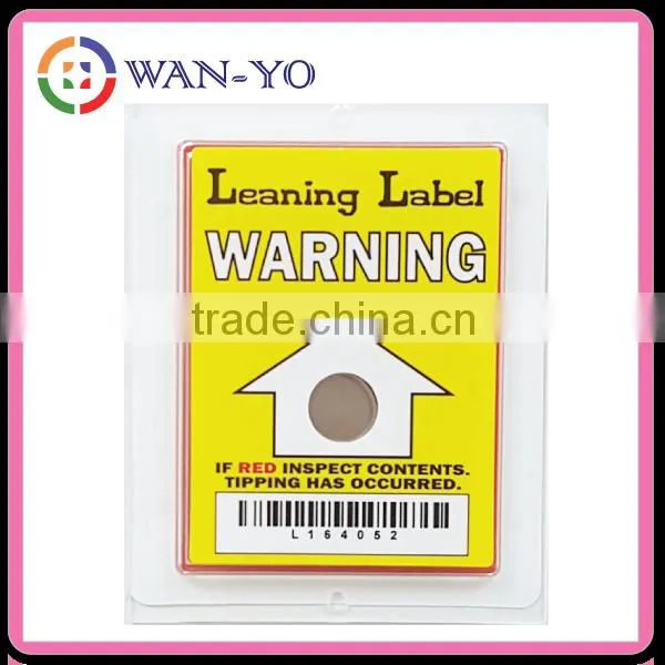 [ Leaning Label - Single Use Tilt Indicator, Tilt Label