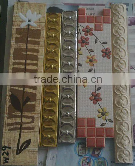natural resin tile border hot sale 200x70mm 200x80mm 200x100mm 300x70mm 300x80mm