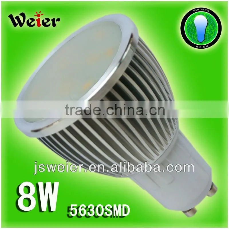 gu10 16 smd 5630 led bulbs 8w powerful light