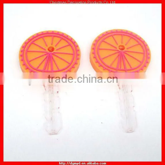 custom 3D Crown rubber key cover with crystal (MYD-0923)