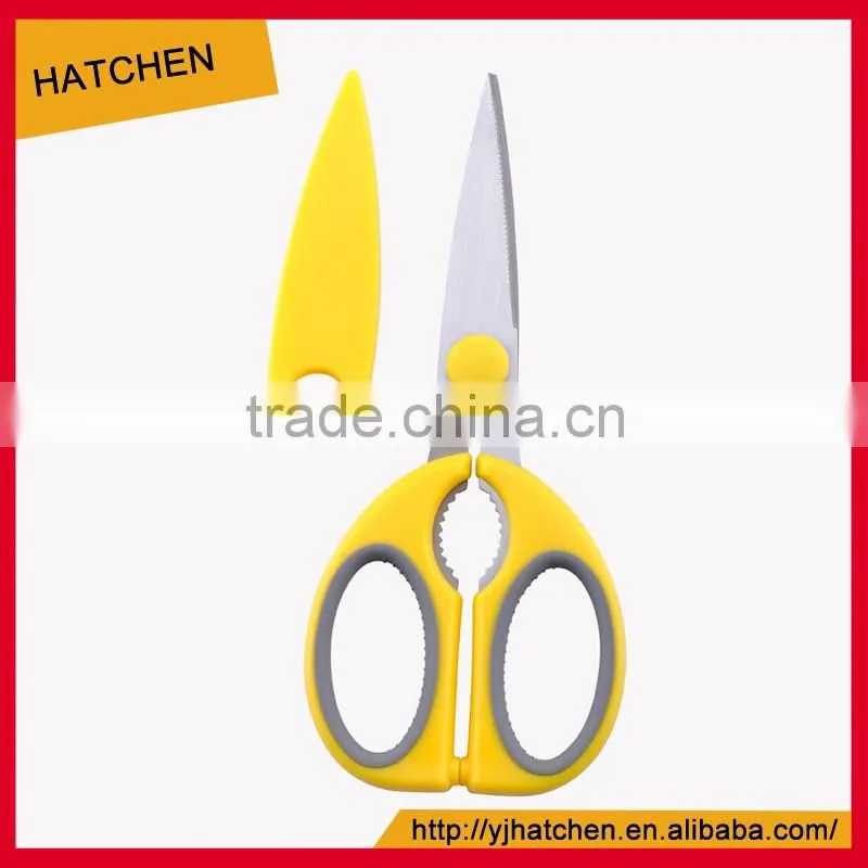 SK-017 LFGB Certificated 2cr13 s/s colourful scissors kitchen shears