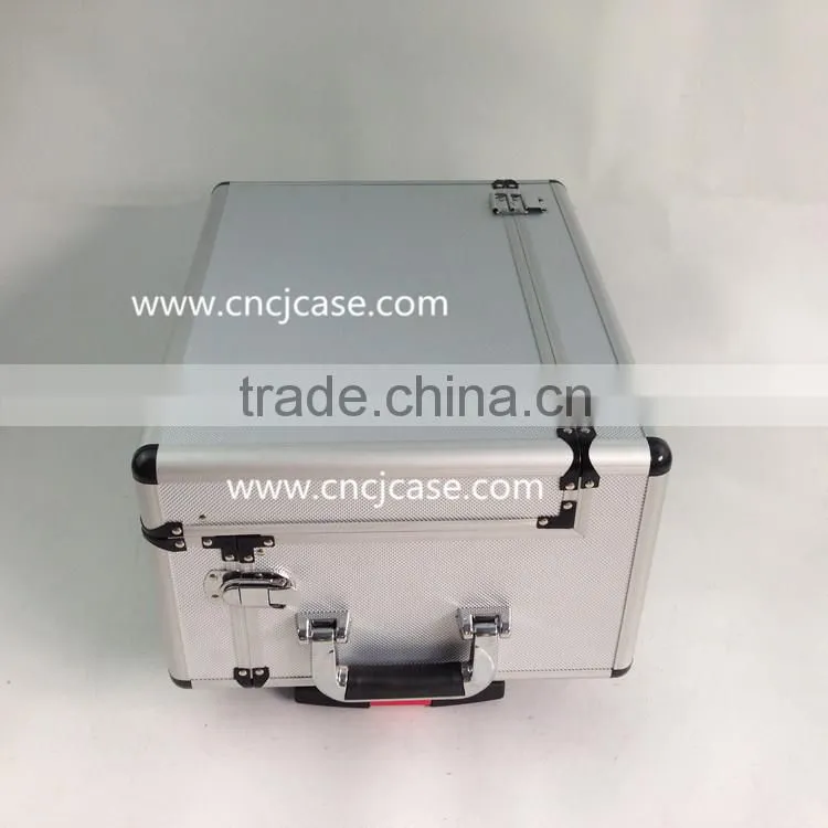 Durable aluminum trolley tool case