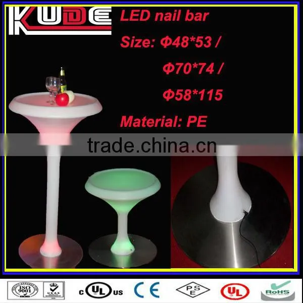 Battery Rechargeable LED glow modern home bar furniture