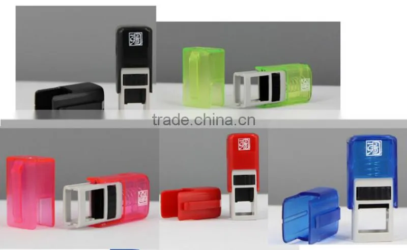 2015 New Design Epress Colors Mini Keychain Self Inking Name Stamp ,Rubber Pocket Stamp Printer, Children Toy Stamp