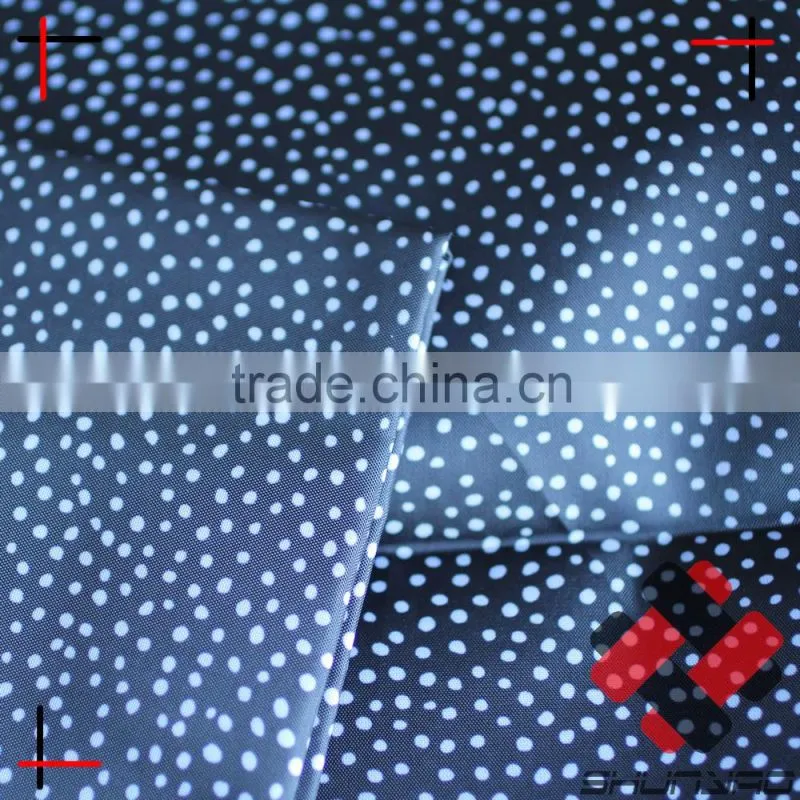 190T Polyester taffeta with snow dot printing lining