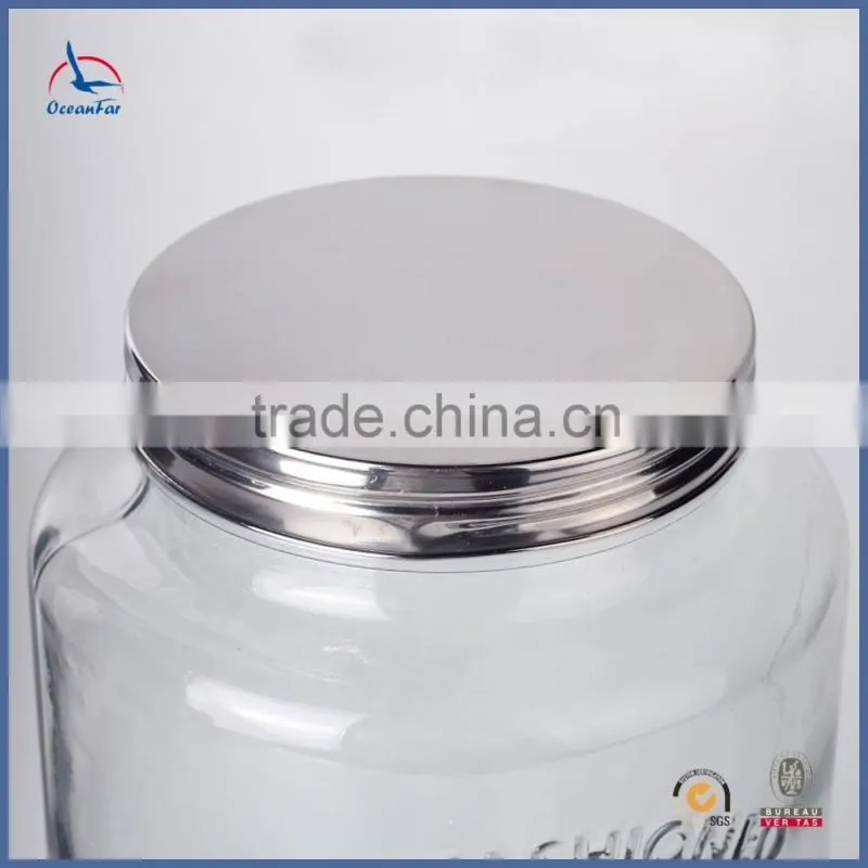 Best Selling Transparent Glass Drink Dispenser Glass Juice Dispenser with Tap