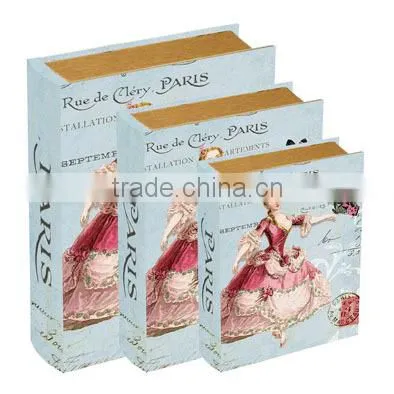 New York Vintage Magnetic Cardboard Faux Book Gift Box