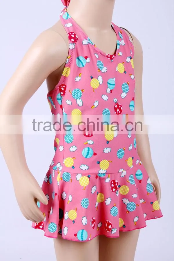 Cute toddler girls monokini uv kids swimwear for girls one piece