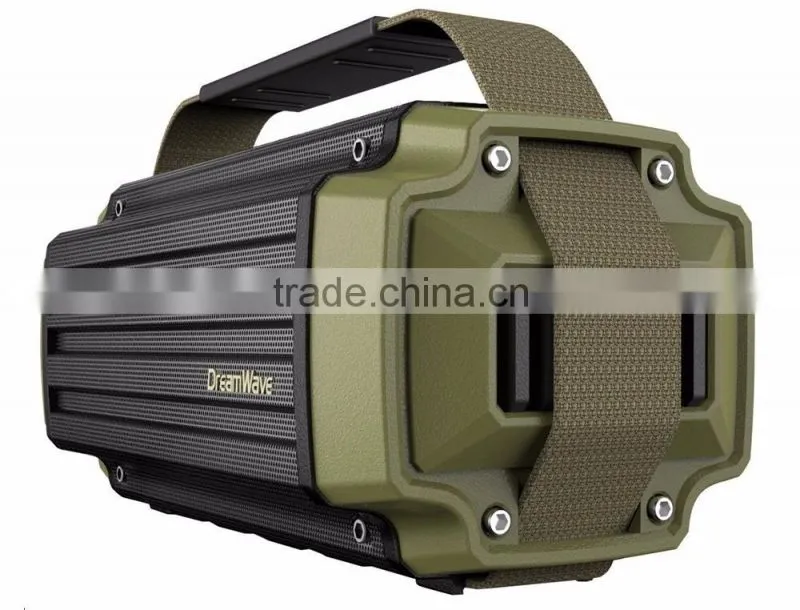 Dreamwave TREMOR Army Green Aluminum Wireless 50W Rugged Outdoor Bluetooth Speaker