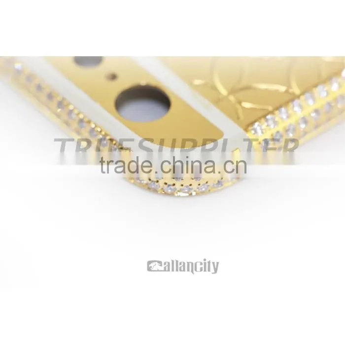 For iphone 6 gold back panel, 24k gold plating back cover