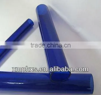 Clear blue PVC tube