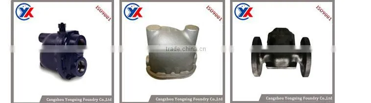 Customized ductile iron cast casting machine parts , cast iron spare parts,water valve body made in china