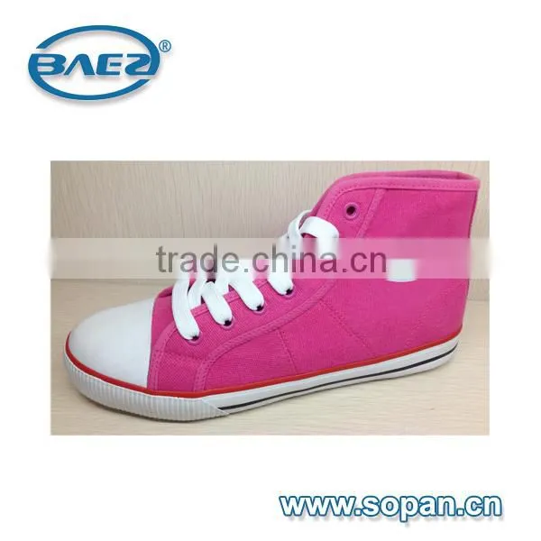 new design fuxia ladies fashion casual shoe