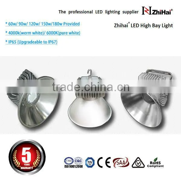 Super quality 5 years warranty high lumen industrial led factory lighting