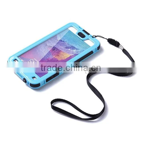 New Shockproof Waterproof Mobile Phone Case for Galaxy Note 4 With Button