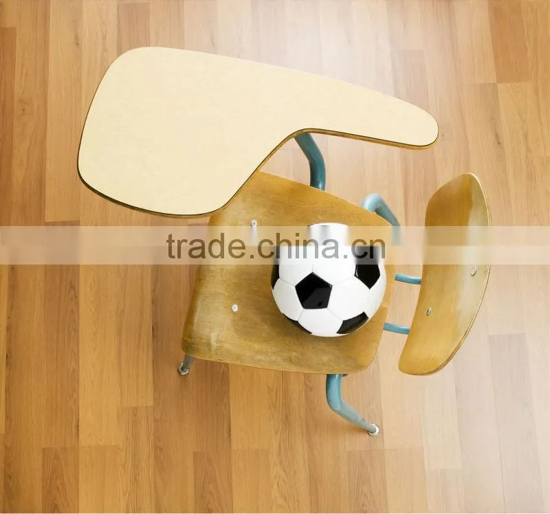 vinyl flooring: 2mm to 5mm wooden planks with 0.2mm to 0.7mm wear layer,water proofing and health-care.