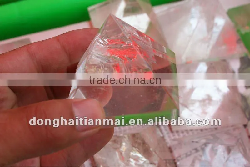 Natural Rock Clear Quartz Crystal Pyramid/HEALING PYRAMID