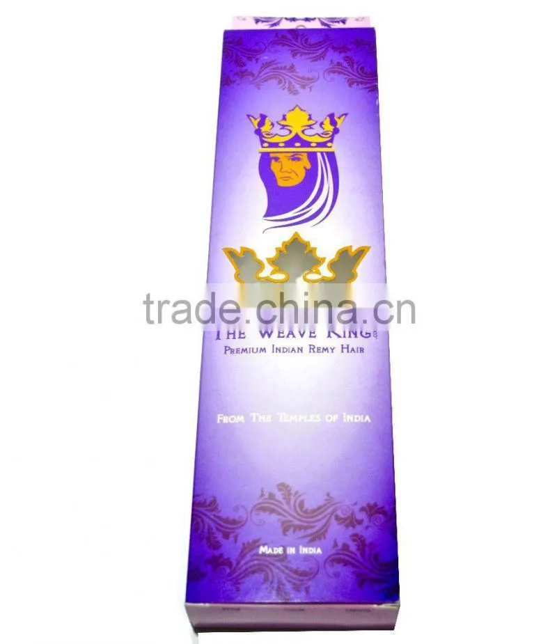 Customized cardboard paper box for hair extensions