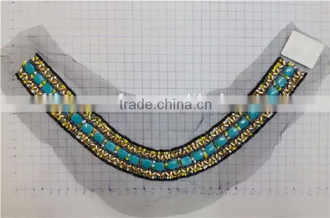 Wholesale Fashion Handmade Beaded Neckline Piece For Garment