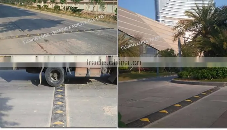Durable synthetic rubber speed safety bumps with factory price