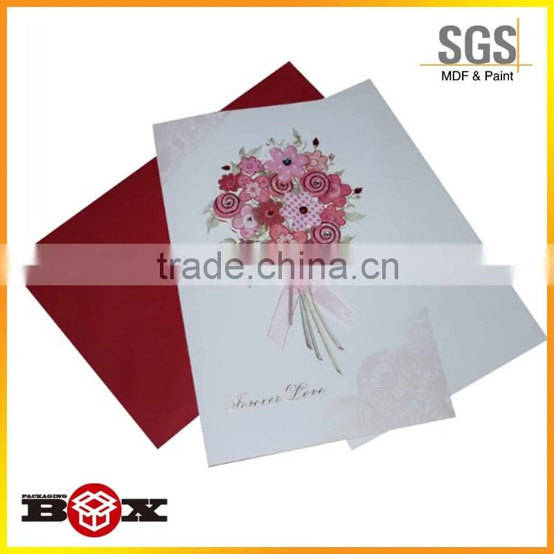 Handwork paper greeting card