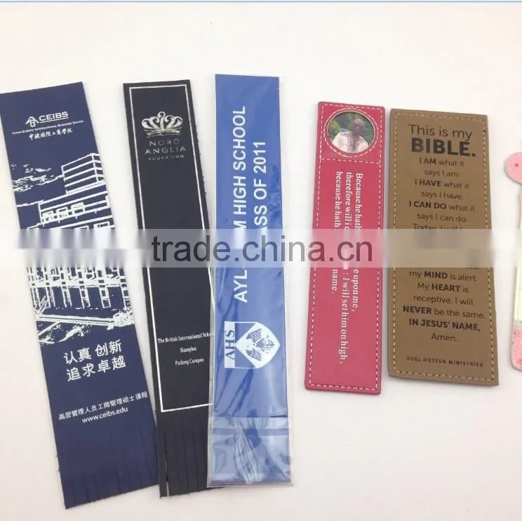 Wholesale Factory Price Faux Leather Bookmark