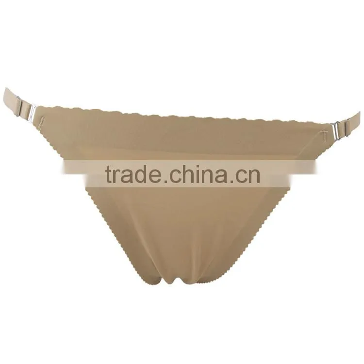 2015 triangle fashion new arrival cotton pad woman waist panties and butt lifter panties push up unmove cotton pad panties