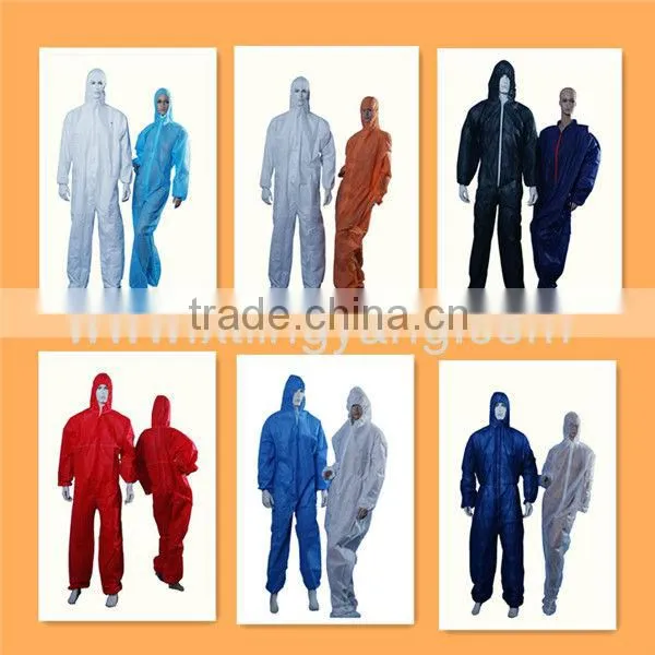 Disposable Industry Safety Coveralls White