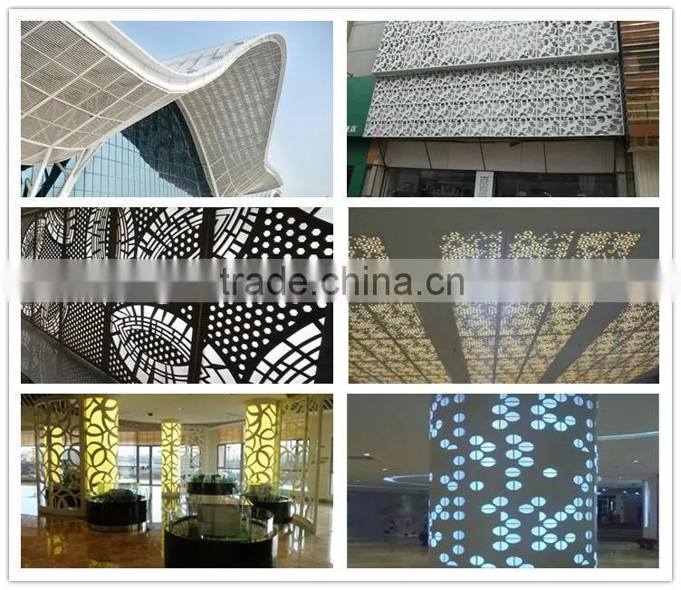High Quality Art aluminum carving plate, artistic aluminum ceiling