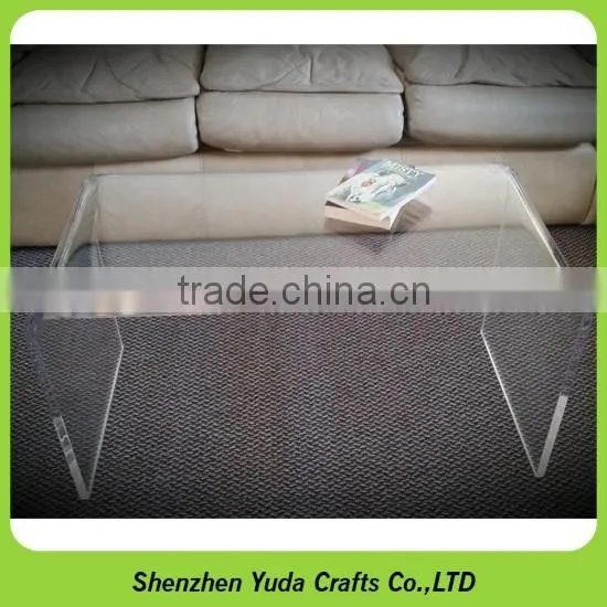 custom clear small acrylic occasional table