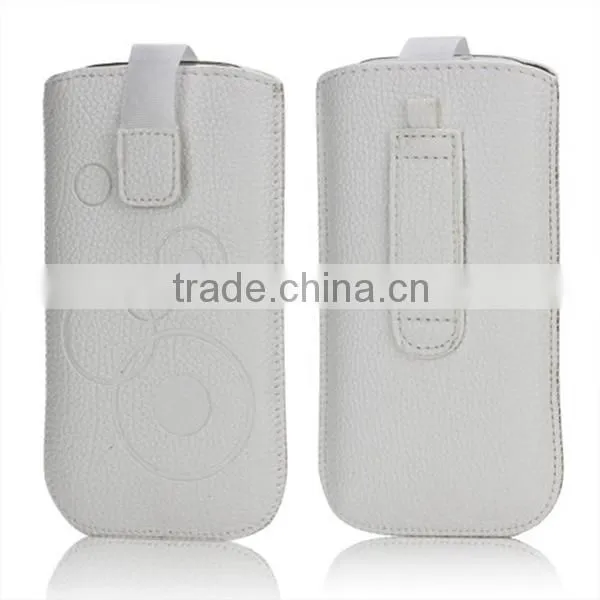 Lychee Leather Cover pouch Pull Tab Case for Apple iPhone 6 4.7"