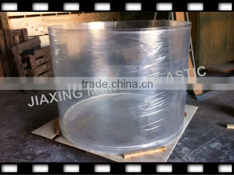 acrylic cylindrical aquarium tank